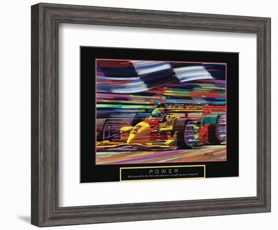 Power - Formula One-Bill Hall-Framed Art Print