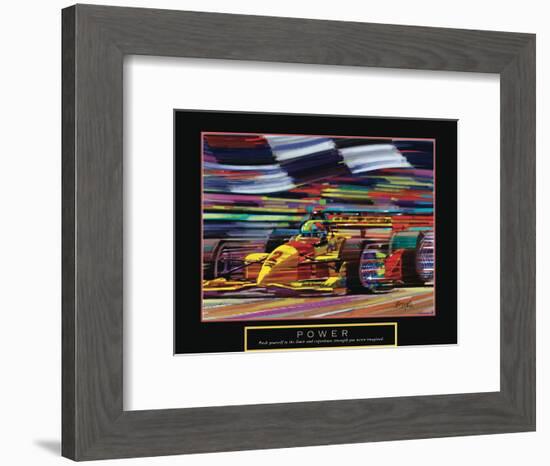 Power - Formula One-Bill Hall-Framed Art Print