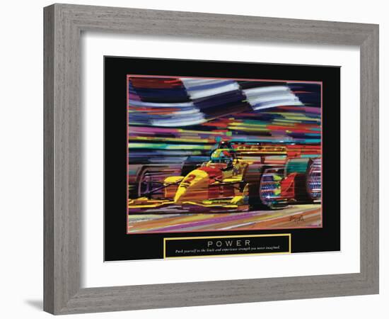 Power - Formula One-Bill Hall-Framed Art Print