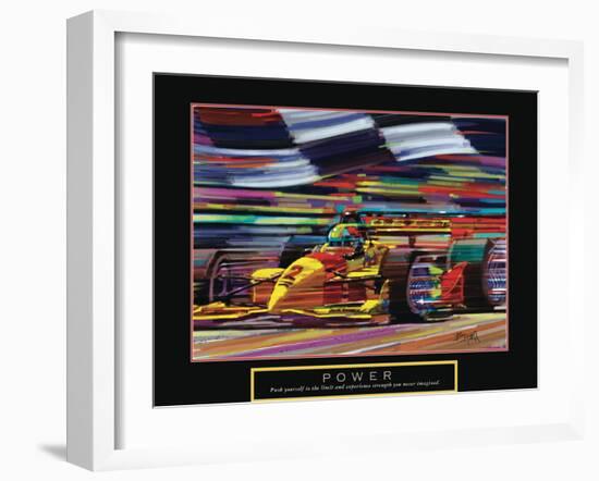 Power - Formula One-Bill Hall-Framed Art Print