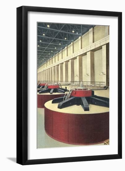 Power Generating Turbines-null-Framed Art Print