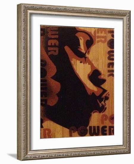 Power Kiss-Abstract Graffiti-Framed Giclee Print