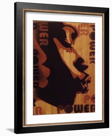 Power Kiss-Abstract Graffiti-Framed Giclee Print