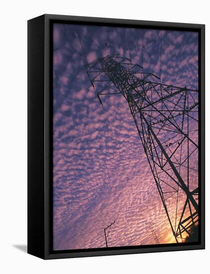 Power Line Tower-Mitch Diamond-Framed Premier Image Canvas