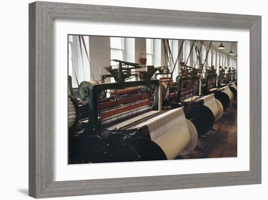 Power Looms Inside the Boott Cotton Mills, Lowell National Historical Park, Massachusetts-null-Framed Giclee Print