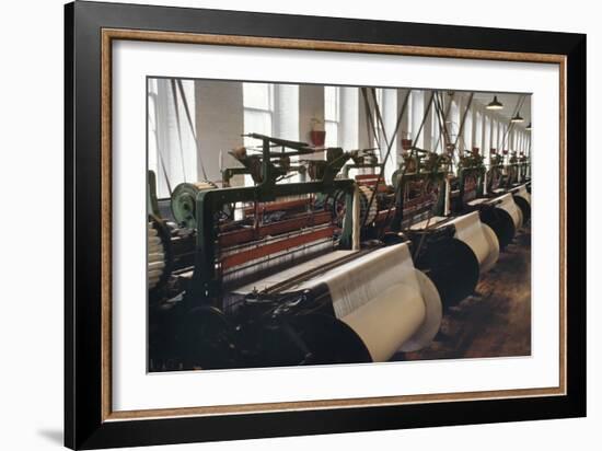 Power Looms Inside the Boott Cotton Mills, Lowell National Historical Park, Massachusetts-null-Framed Giclee Print