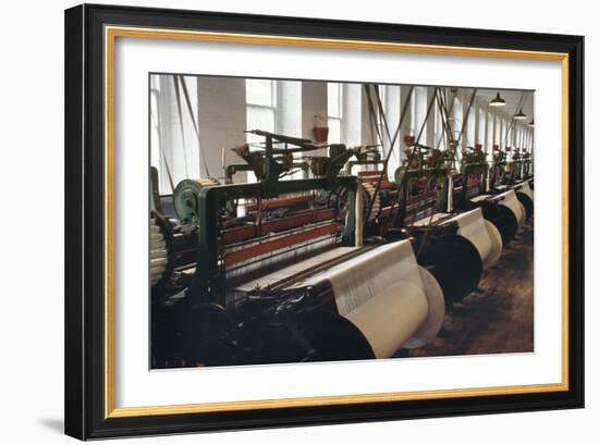 Power Looms Inside the Boott Cotton Mills, Lowell National Historical Park, Massachusetts-null-Framed Giclee Print