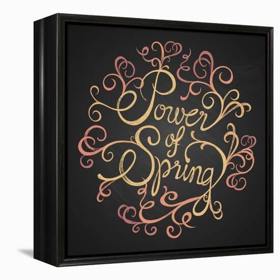 Power of Spring - Quotes on Florist Circle-ONiONAstudio-Framed Stretched Canvas