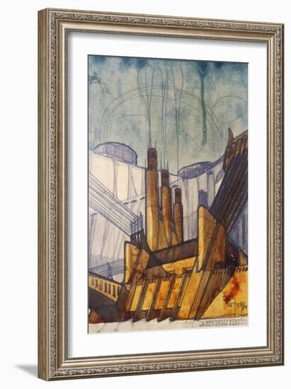 Power Plant, 1914-Antonio Sant'Elia-Framed Giclee Print