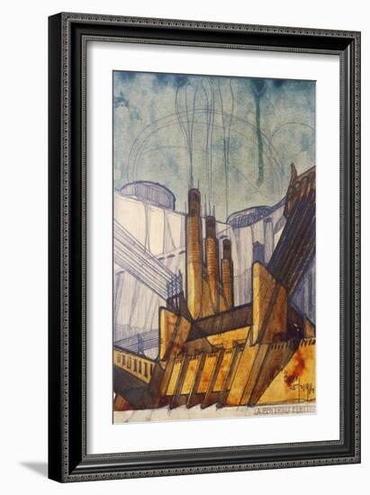 Power Plant, 1914-Antonio Sant'Elia-Framed Giclee Print