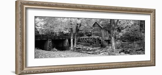 Power Station in a Forest, Glade Creek Grist Mill, Babcock State Park, West Virginia, USA-null-Framed Photographic Print