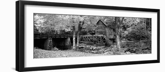 Power Station in a Forest, Glade Creek Grist Mill, Babcock State Park, West Virginia, USA-null-Framed Photographic Print