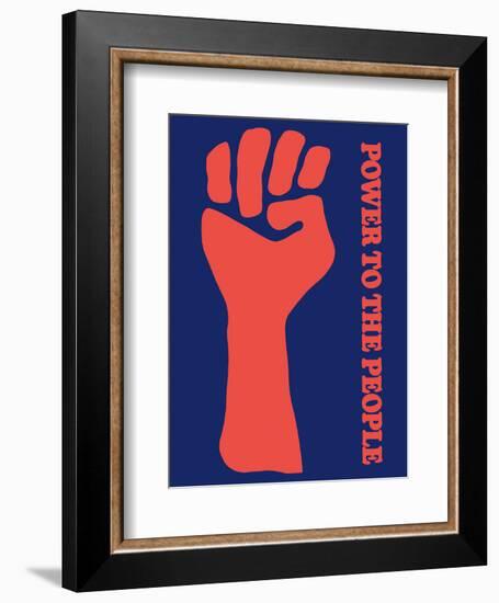 Power To The People - Black Panther Party-Pacifica Island Art-Framed Art Print