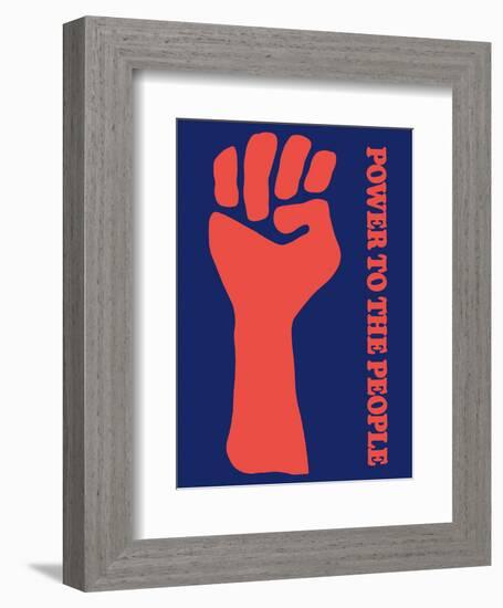 Power To The People - Black Panther Party-Pacifica Island Art-Framed Art Print