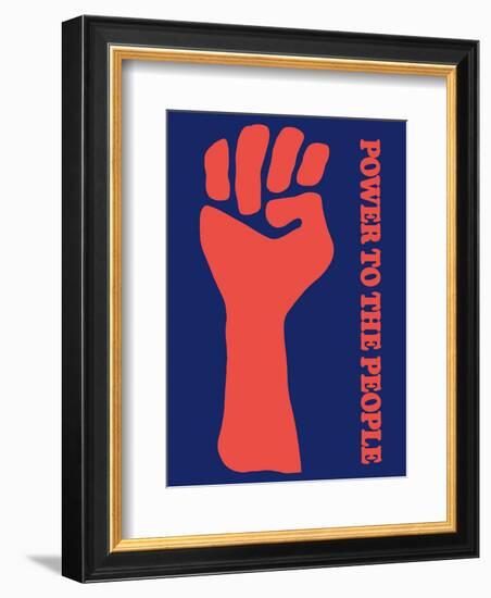 Power To The People - Black Panther Party-Pacifica Island Art-Framed Art Print