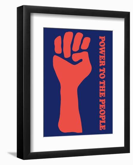 Power To The People - Black Panther Party-Pacifica Island Art-Framed Art Print