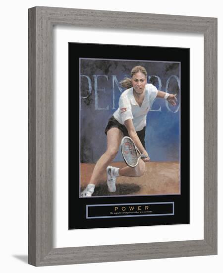 Power-null-Framed Art Print