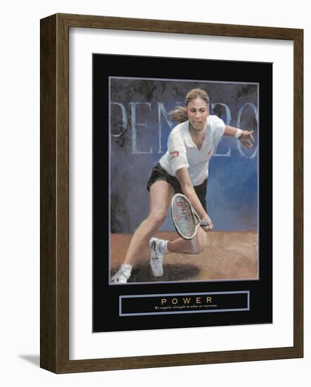 Power-null-Framed Art Print