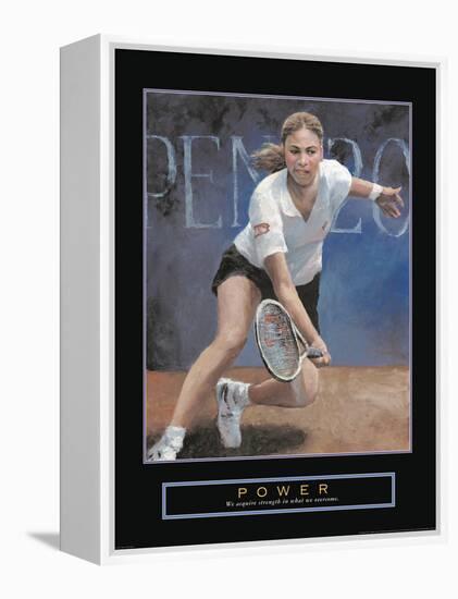 Power-null-Framed Stretched Canvas