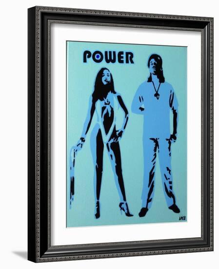 Power-Abstract Graffiti-Framed Giclee Print