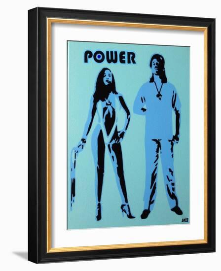 Power-Abstract Graffiti-Framed Giclee Print