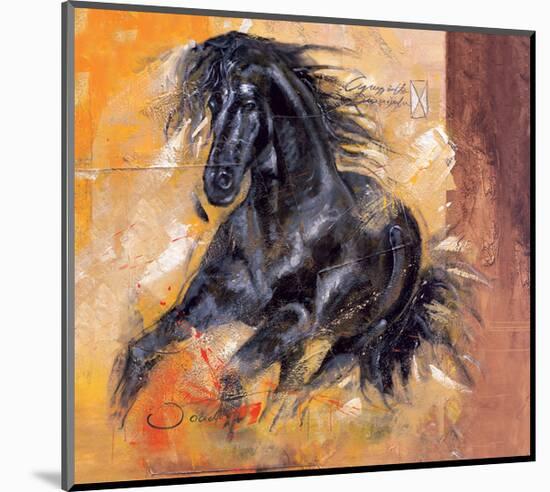 Powerful Arabian Beauty-Joadoor-Mounted Art Print