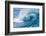 Powerful wave breaking off a beach, Hawaii-Mark A Johnson-Framed Photographic Print