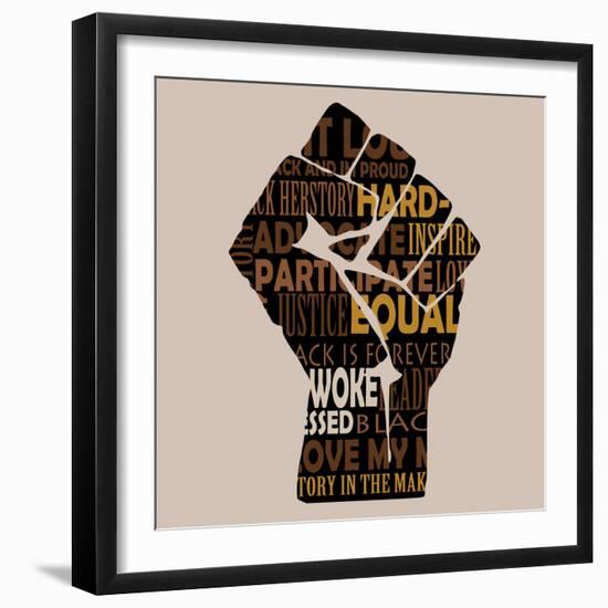 Powerful-Adebowale-Framed Art Print