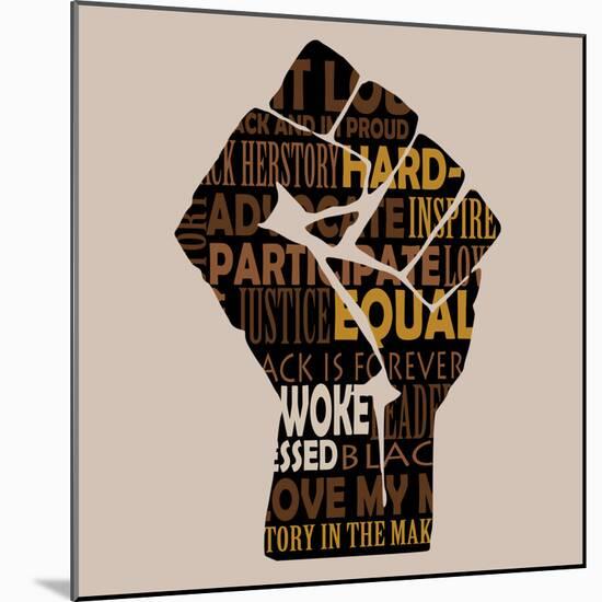 Powerful-Adebowale-Mounted Art Print