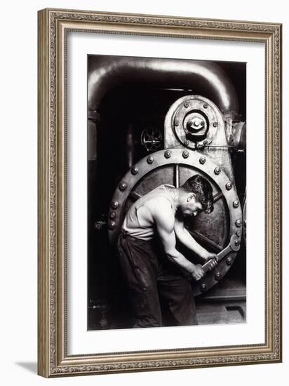 Powerhouse Mechanic, C.1924; 1930S-Lewis Wickes Hine-Framed Giclee Print