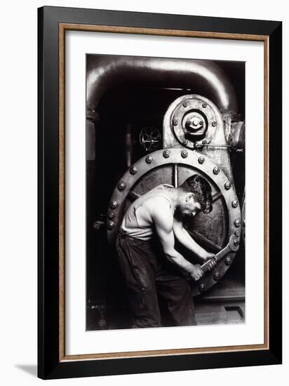 Powerhouse Mechanic, C.1924; 1930S-Lewis Wickes Hine-Framed Giclee Print