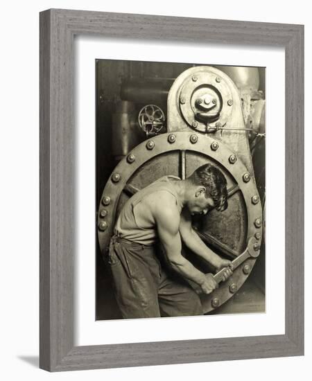 Powerhouse Mechanic, C.1924-Lewis Wickes Hine-Framed Photographic Print