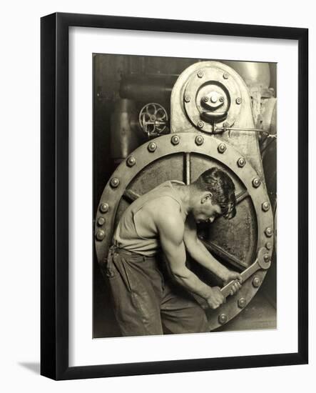 Powerhouse Mechanic, C.1924-Lewis Wickes Hine-Framed Photographic Print