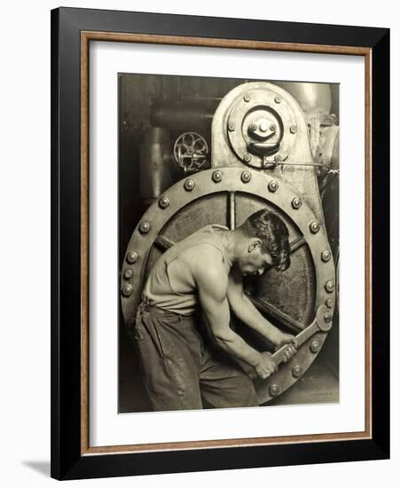 Powerhouse Mechanic, C.1924-Lewis Wickes Hine-Framed Photographic Print