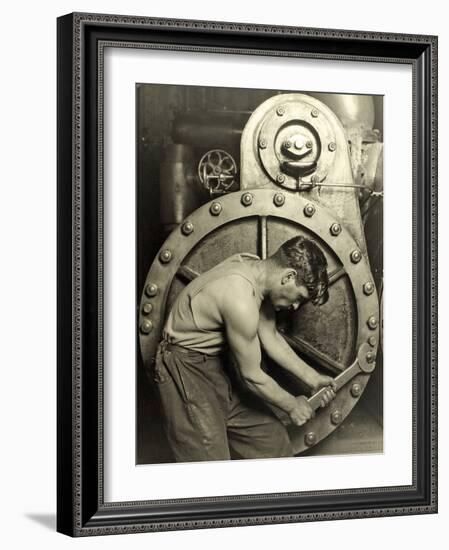 Powerhouse Mechanic, C.1924-Lewis Wickes Hine-Framed Photographic Print