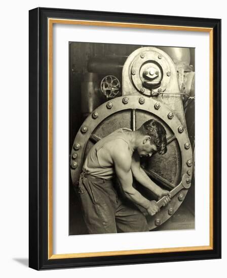Powerhouse Mechanic, C.1924-Lewis Wickes Hine-Framed Photographic Print