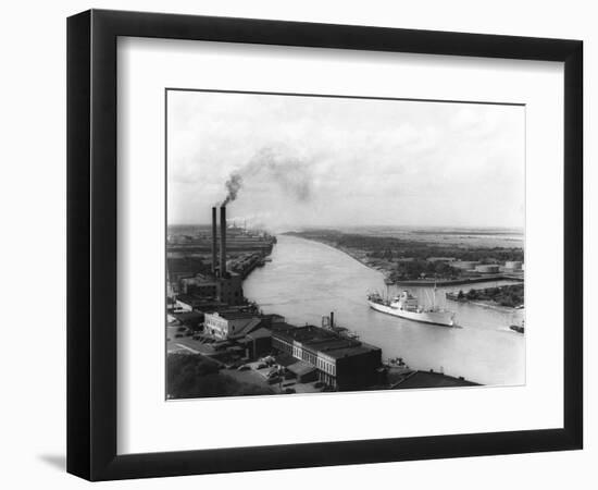 Powerplant on Savannah River-null-Framed Photographic Print