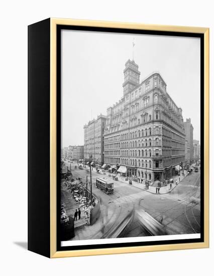 Powers Building, Rochester, N.Y.-null-Framed Stretched Canvas