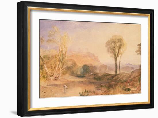 Powis Castle, Montgomeryshire, C.1835-J. M. W. Turner-Framed Giclee Print