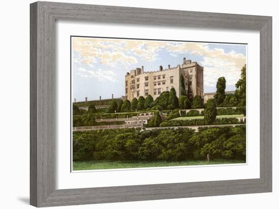 Powis Castle, Powys, Wales, Home of the Earl of Powys, C1880-Benjamin Fawcett-Framed Giclee Print