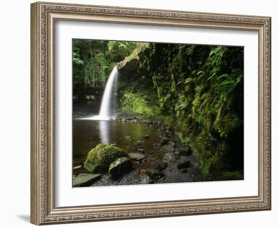 Powys, Sgwd Gwladus, a Waterfall on Neath River, Ystradfellte, Brecon Beacons National Park, Wales-Paul Harris-Framed Photographic Print