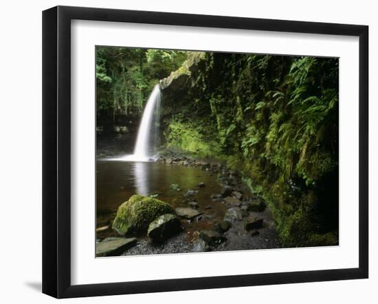 Powys, Sgwd Gwladus, a Waterfall on Neath River, Ystradfellte, Brecon Beacons National Park, Wales-Paul Harris-Framed Photographic Print