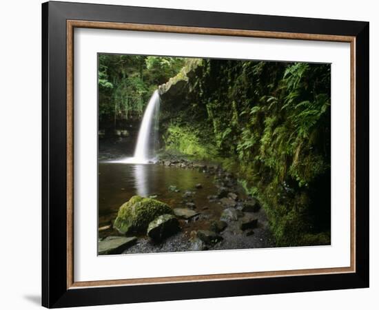 Powys, Sgwd Gwladus, a Waterfall on Neath River, Ystradfellte, Brecon Beacons National Park, Wales-Paul Harris-Framed Photographic Print