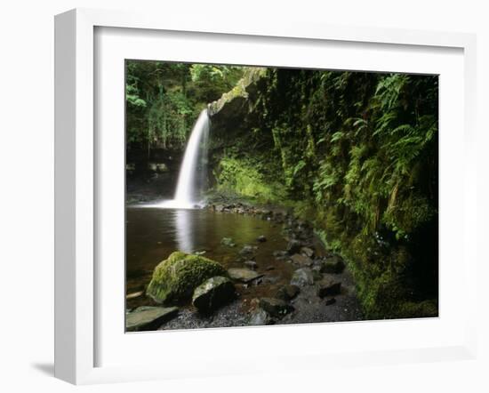 Powys, Sgwd Gwladus, a Waterfall on Neath River, Ystradfellte, Brecon Beacons National Park, Wales-Paul Harris-Framed Photographic Print