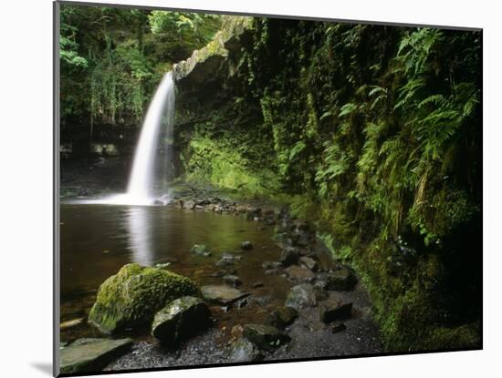 Powys, Sgwd Gwladus, a Waterfall on Neath River, Ystradfellte, Brecon Beacons National Park, Wales-Paul Harris-Mounted Photographic Print