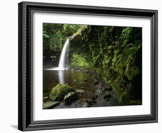 Powys, Sgwd Gwladus, a Waterfall on Neath River, Ystradfellte, Brecon Beacons National Park, Wales-Paul Harris-Framed Photographic Print