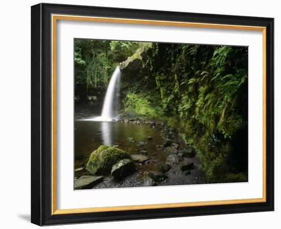 Powys, Sgwd Gwladus, a Waterfall on Neath River, Ystradfellte, Brecon Beacons National Park, Wales-Paul Harris-Framed Photographic Print