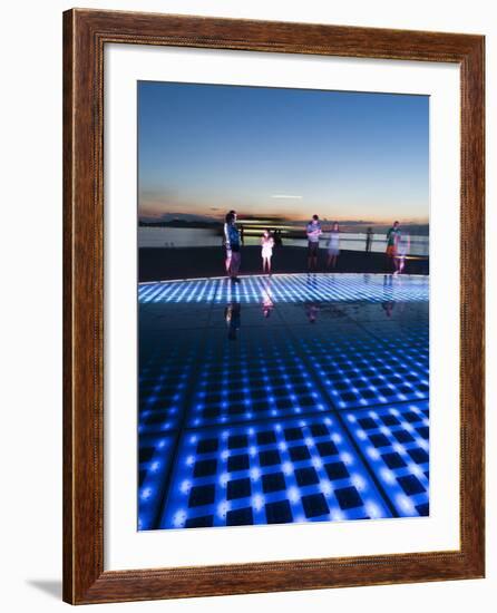 Pozdrav Zuncu (Sun Salutation) Monument by Architect Nikola Basic, Zadar, Zadar County, Dalmatia Re-Emanuele Ciccomartino-Framed Photographic Print