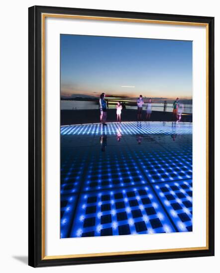 Pozdrav Zuncu (Sun Salutation) Monument by Architect Nikola Basic, Zadar, Zadar County, Dalmatia Re-Emanuele Ciccomartino-Framed Photographic Print