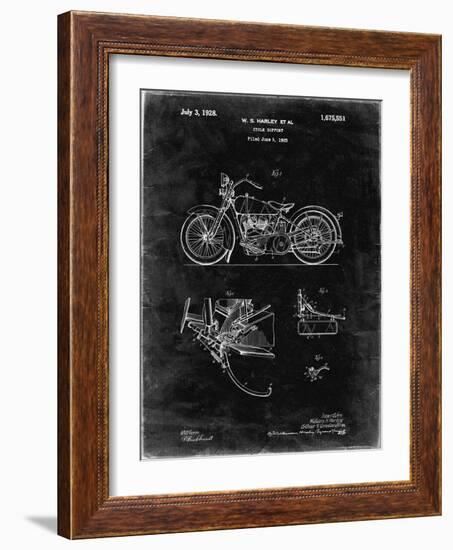 PP10 Black Grunge-Borders Cole-Framed Giclee Print